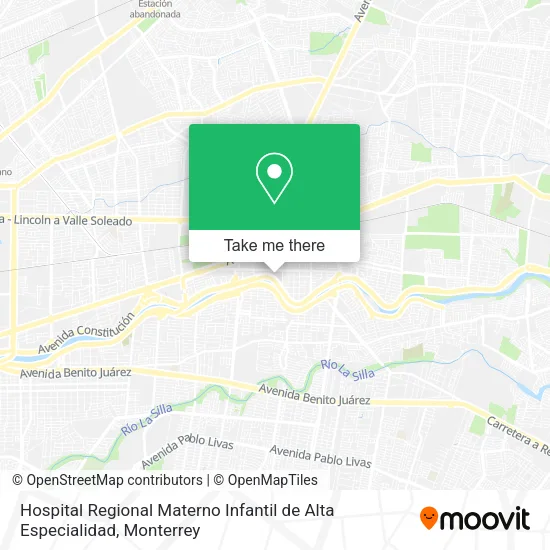 Hospital Regional Materno Infantil de Alta Especialidad map