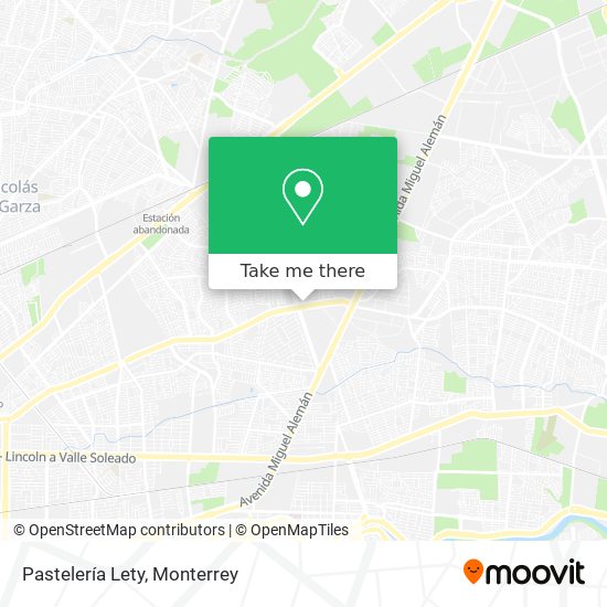 Mapa de Pastelería Lety