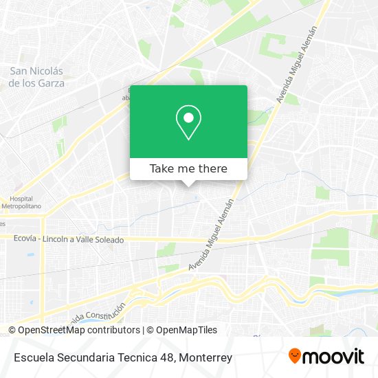 Escuela Secundaria Tecnica 48 map