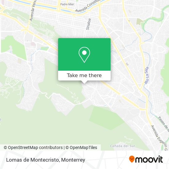 Lomas de Montecristo map