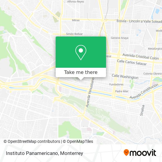 Mapa de Instituto Panamericano
