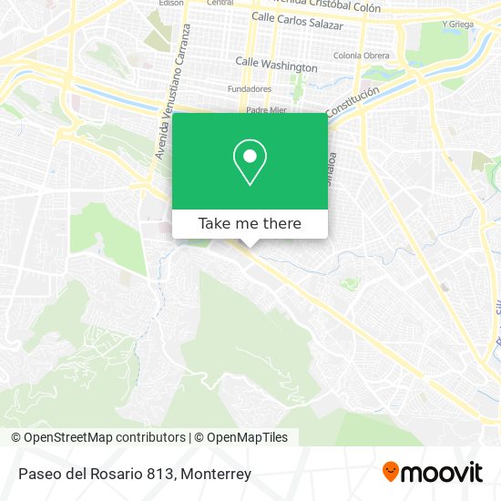 Mapa de Paseo del Rosario 813