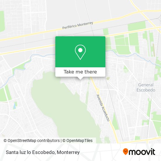 Santa luz lo Escobedo map