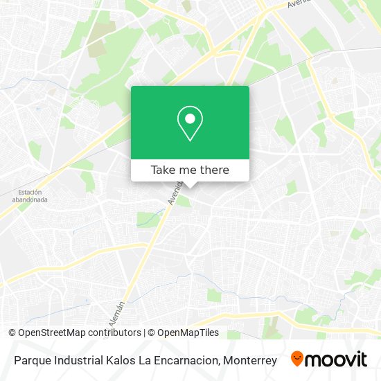 Mapa de Parque Industrial Kalos La Encarnacion