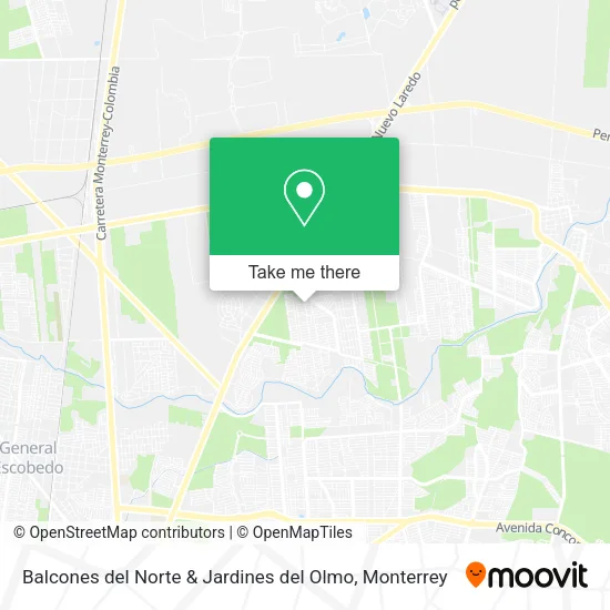 Balcones del Norte & Jardines del Olmo map