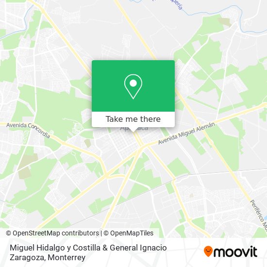 Miguel Hidalgo y Costilla & General Ignacio Zaragoza map