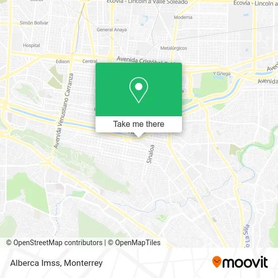 Alberca Imss map