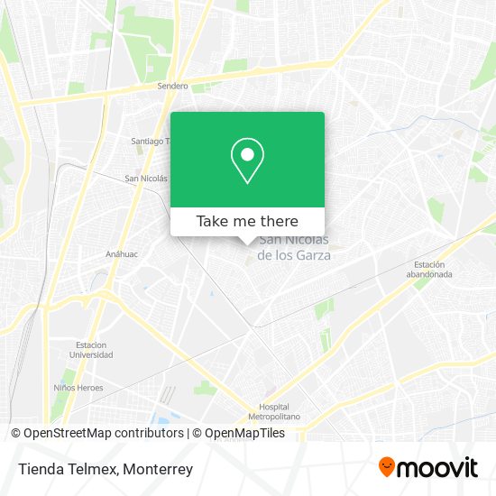 Mapa de Tienda Telmex