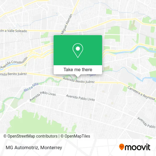 MG Automotriz map