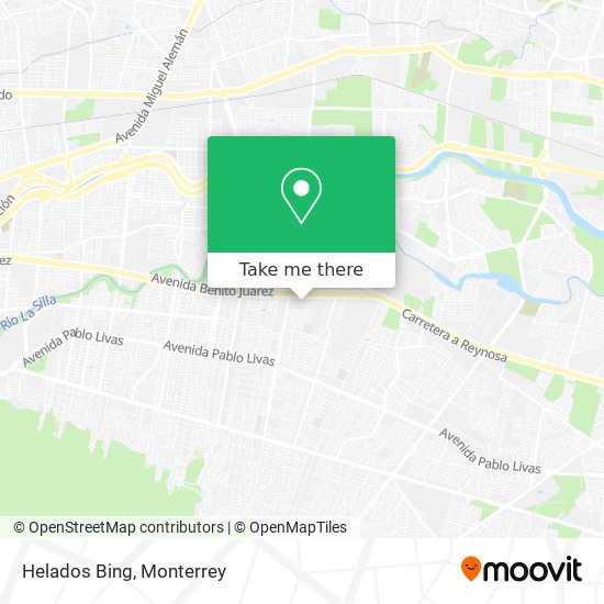 Helados Bing map