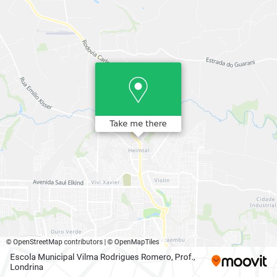 Escola Municipal Vilma Rodrigues Romero, Prof. map