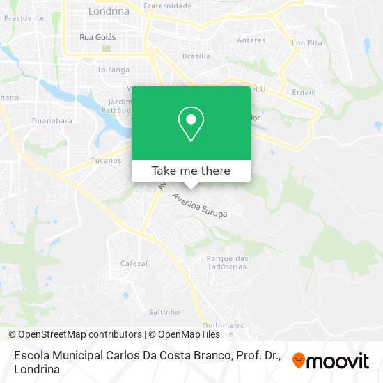 Escola Municipal Carlos Da Costa Branco, Prof. Dr. map
