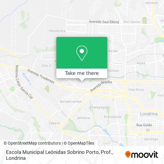 Escola Municipal Leônidas Sobrino Porto, Prof. map
