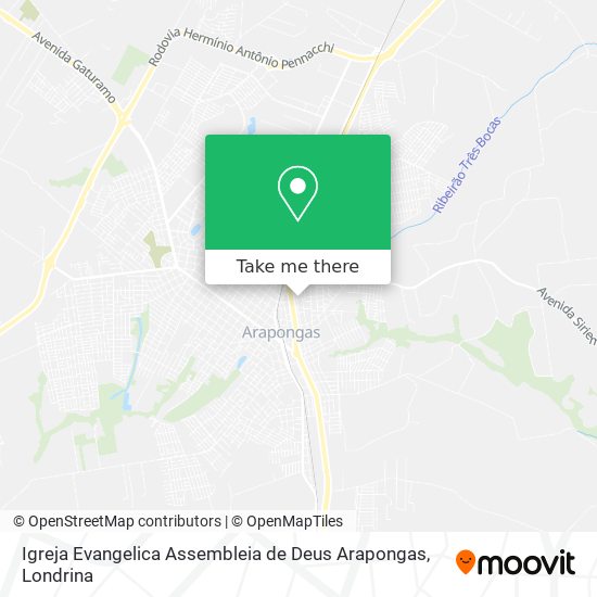 Igreja Evangelica Assembleia de Deus Arapongas map
