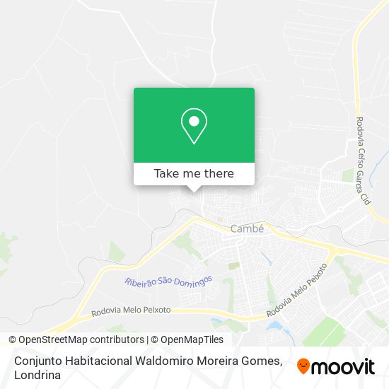 Conjunto Habitacional Waldomiro Moreira Gomes map