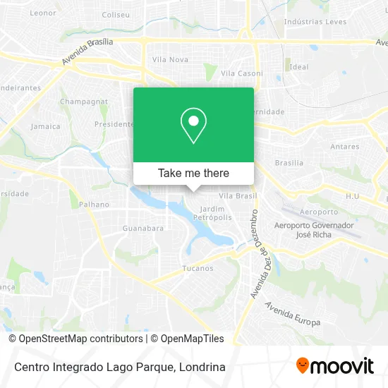 Centro Integrado Lago Parque map