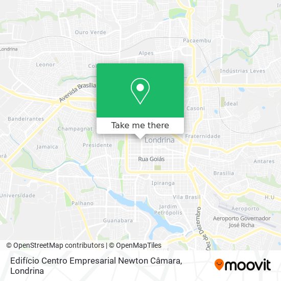 Mapa Edifício Centro Empresarial Newton Câmara