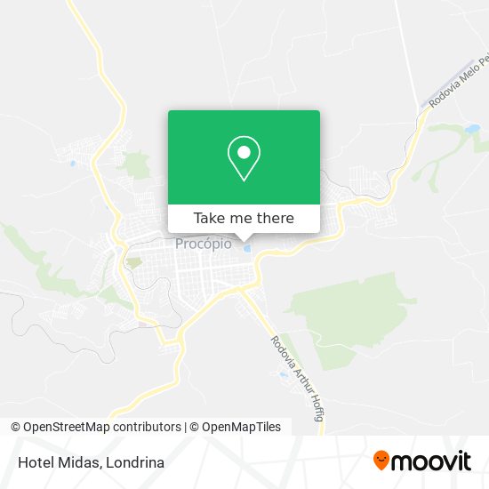 Hotel Midas map