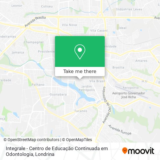 Integrale - Centro de Educação Continuada em Odontologia map