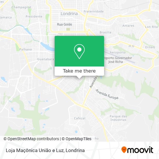 Loja Maçônica União e Luz map