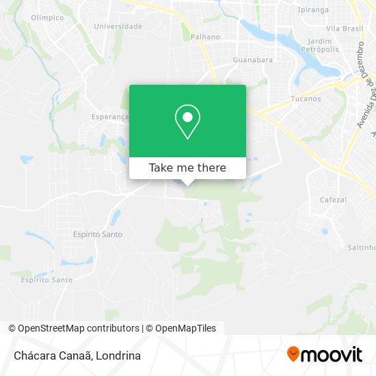 Chácara Canaã map