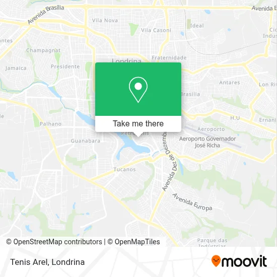 Tenis Arel map