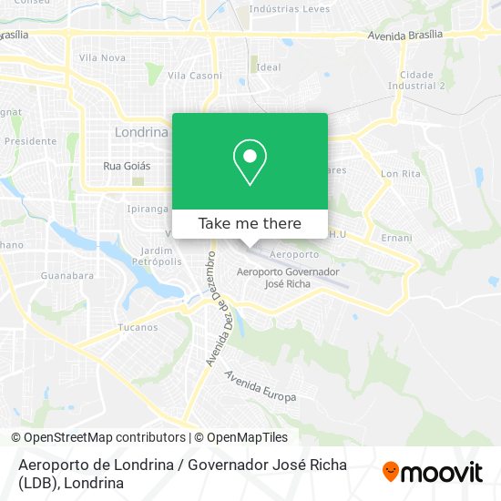 Aeroporto de Londrina / Governador José Richa (LDB) map