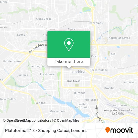 Plataforma 213 - Shopping Catuaí map
