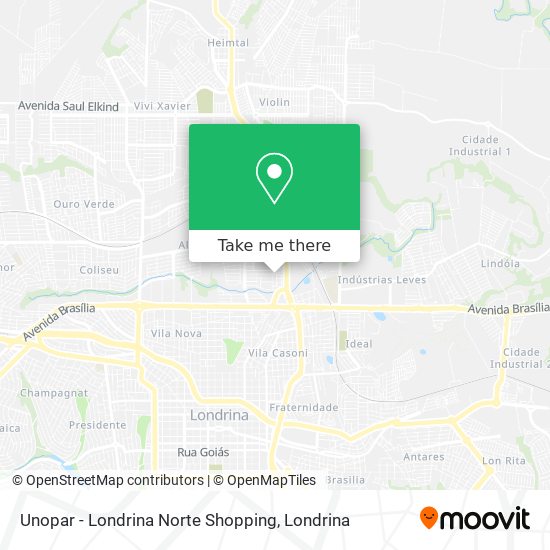 Unopar - Londrina Norte Shopping map