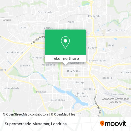 Supermercado Musamar map