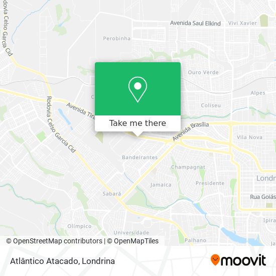 Atlântico Atacado map