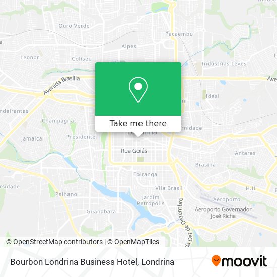 Bourbon Londrina Business Hotel map