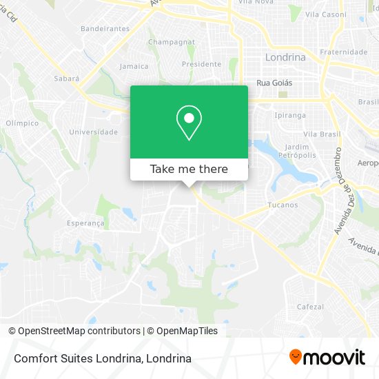 Comfort Suites Londrina map