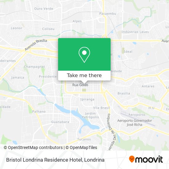 Bristol Londrina Residence Hotel map