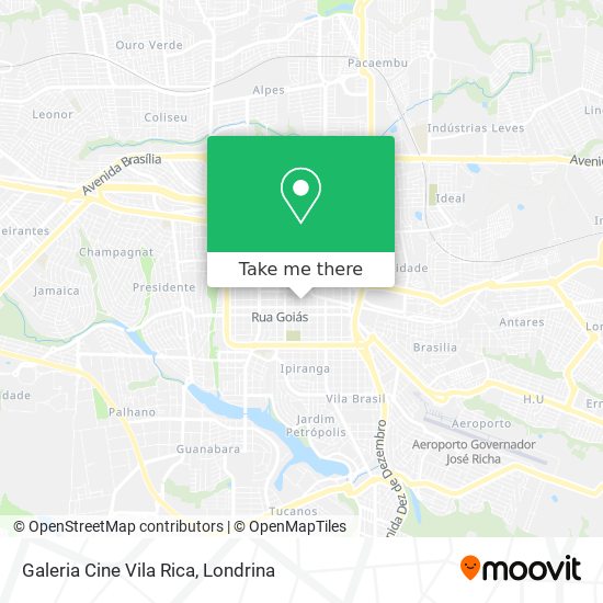 Galeria Cine Vila Rica map
