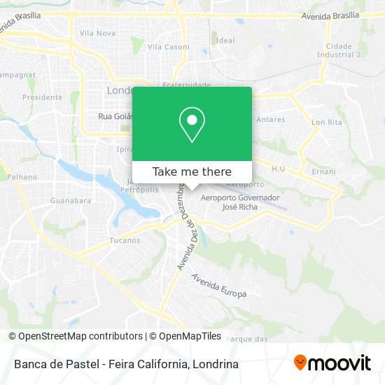 Banca de Pastel - Feira California map