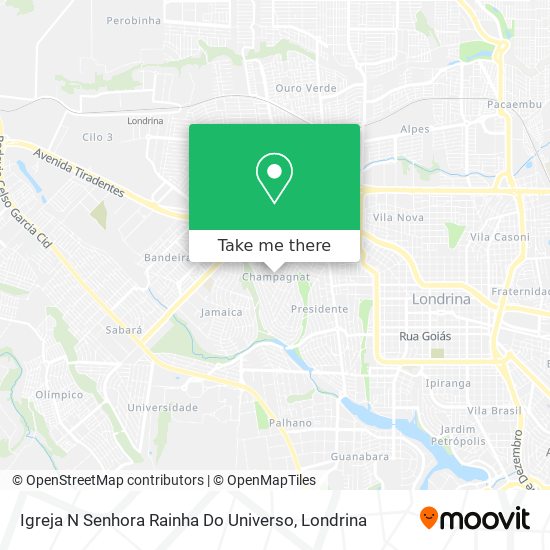 Igreja N Senhora Rainha Do Universo map