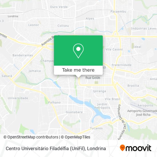 Centro Universitário Filadélfia (UniFil) map