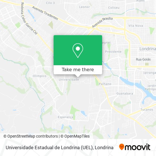 Universidade Estadual de Londrina (UEL) map