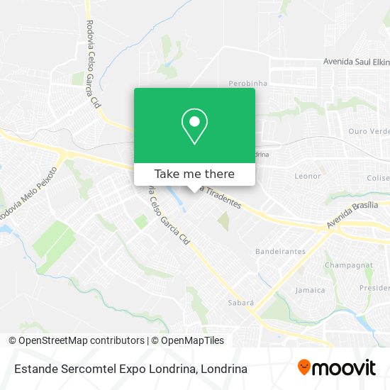 Estande Sercomtel Expo Londrina map