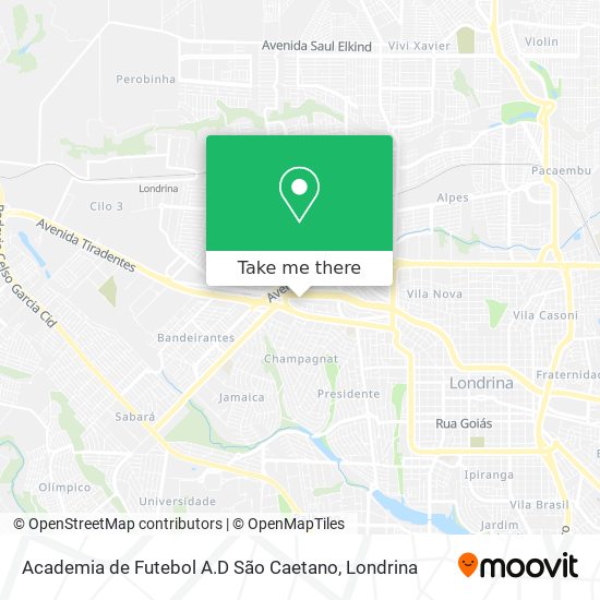Academia de Futebol A.D São Caetano map