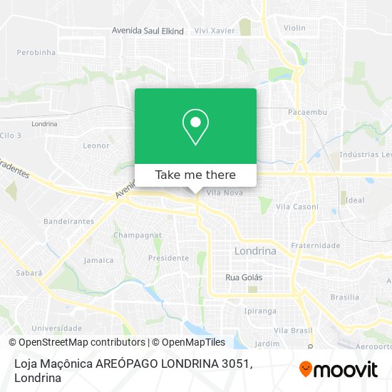 Loja Maçônica AREÓPAGO LONDRINA 3051 map