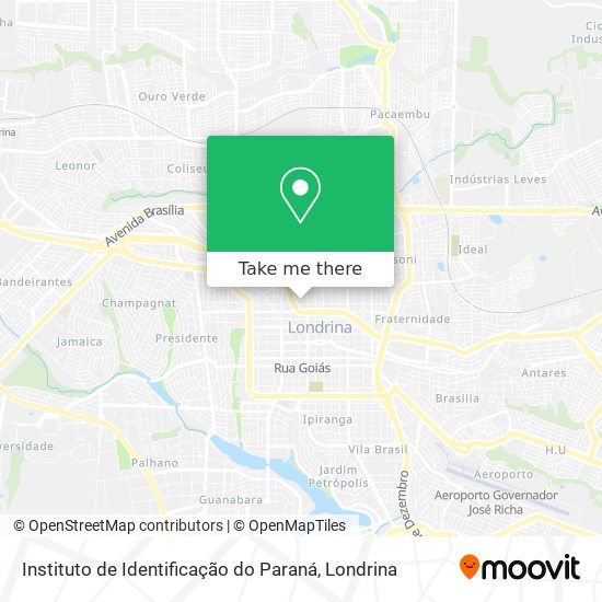 Instituto de Identificação do Paraná map