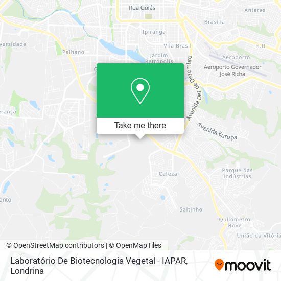 Laboratório De Biotecnologia Vegetal - IAPAR map