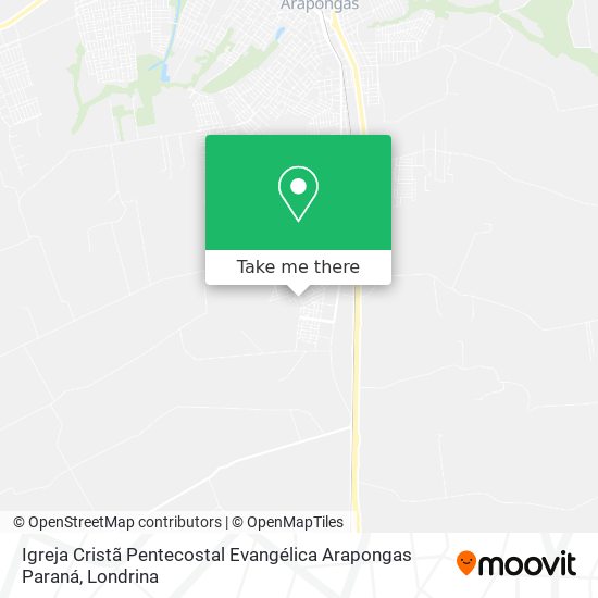 Igreja Cristã Pentecostal Evangélica Arapongas Paraná map