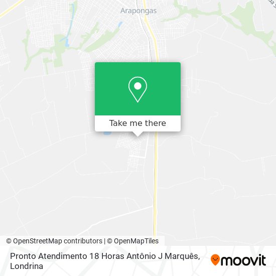Pronto Atendimento 18 Horas Antônio J Marquês map