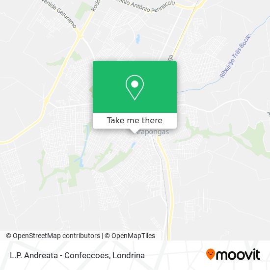 L.P. Andreata - Confeccoes map
