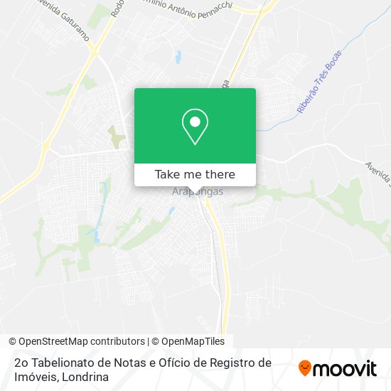 Mapa 2o Tabelionato de Notas e Ofício de Registro de Imóveis