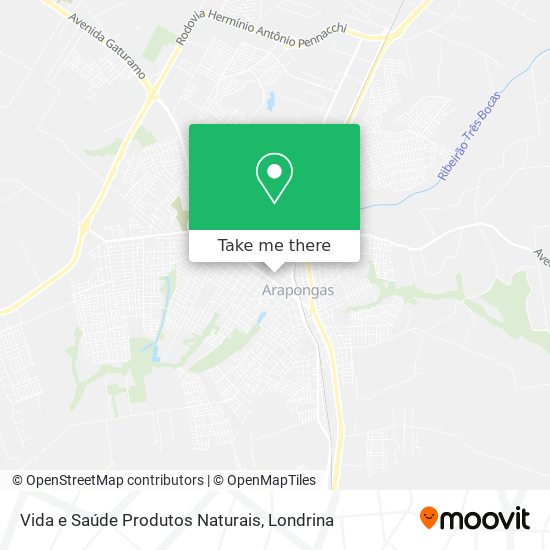 Vida e Saúde Produtos Naturais map