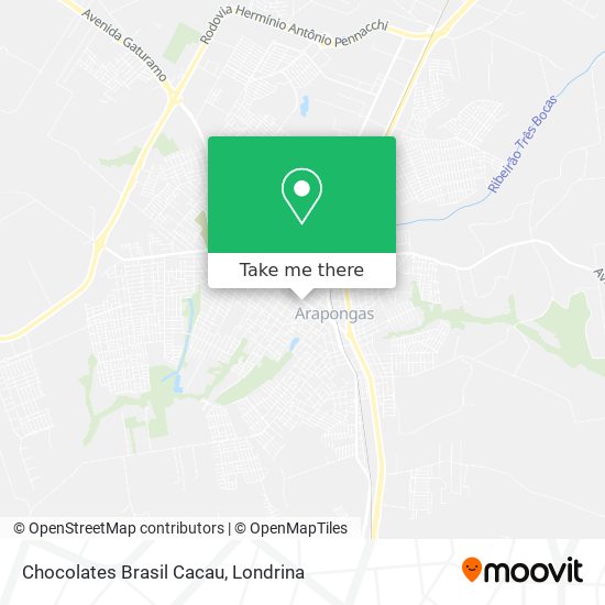 Chocolates Brasil Cacau map